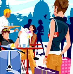 Study design at a professional design academy in Milan, Italy