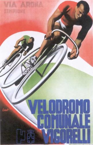 Gare di biciletta al Velodromo Vigorelli, il più importante velodromo in Italia a Milano