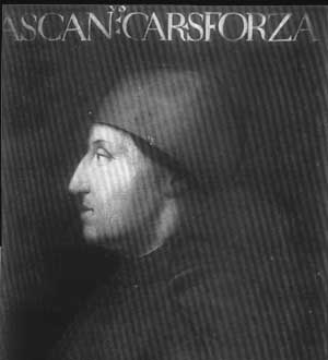 Ascânio Maria Sforza membro da família Sforza, os governantes de Milão no século 15