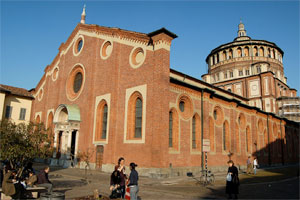 Santa Maria delle Grazie em Milão, a igreja onde se pode admirar a Última Ceia de Leonardo da Vinci