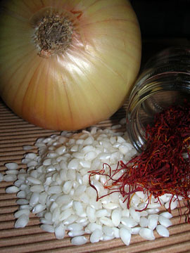 El tipico risotto alla milanese